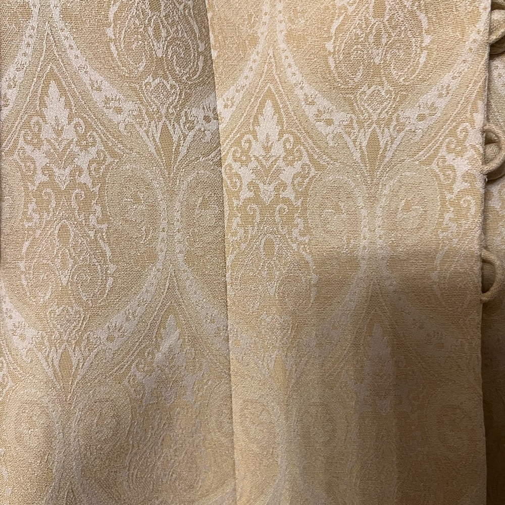 Le Suit womens suit jacket gold/cream pattern size 6 - Picture 2 of 5